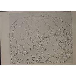 Embrace lithograph -  Picasso