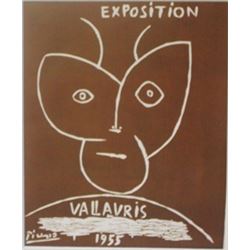 1955 vallavris Expo lithograph -  Picasso