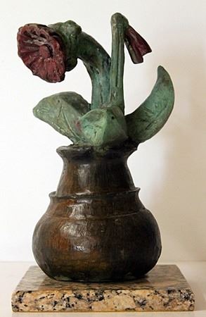 Flower Pot Patina Bronze Sculpture Pablo Picasso Flower Pot Patina Bronze Sculpture Pablo Picasso
