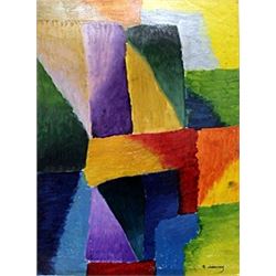 Hand Signed Oil Painting - Robert Delaunay