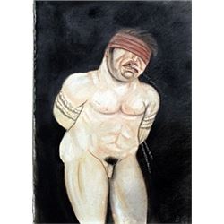 El Prisonero - Patel Drawing - Fernando Botero