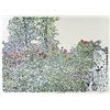 Image 1 : Lithograph, Entitled: "Maries Garden"