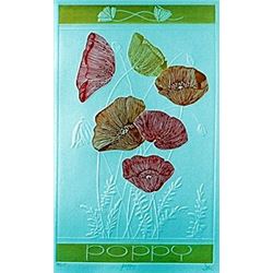 Embossed Lithograph "Poppy"  Hari Hockey