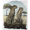Image 1 : Lithograph "Cheetahs"  Alan E. Carman