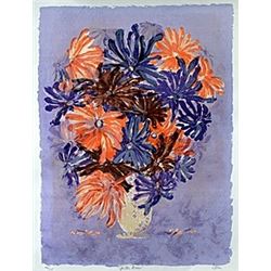 Serigraph "Spider Mums"  Hari Hockey