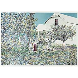 Lithograph "Peach Tree"  Traudi