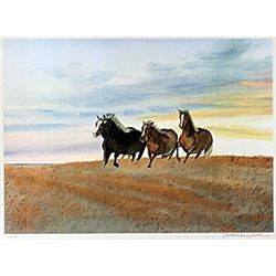 Hand Signed Lithograph  William Nelson