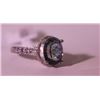 Image 1 : Exquisite Sterling Silver Ring with Lab Alexandrite