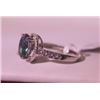 Image 4 : Exquisite Sterling Silver Ring with Lab Alexandrite