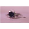 Image 3 : Exquisite Sterling Silver Ring with Blue Sapphire
