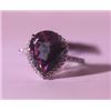 Image 1 : Exquisite Sterling Silver Ring with Lab Alexandrite