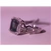 Image 1 : Exquisite Sterling Silver Ring with Lab Alexandrite