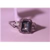 Image 2 : Exquisite Sterling Silver Ring with Lab Alexandrite