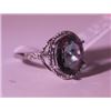 Image 2 : Exquisite Sterling Silver Ring with Lab Alexandrite