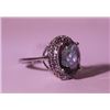 Image 3 : Exquisite Sterling Silver Ring with Lab Alexandrite