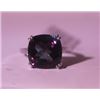 Image 1 : Exquisite Sterling Silver Ring with Lab Alexandrite