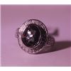 Image 2 : Exquisite Sterling Silver Ring with Lab Alexandrite and Diamonds