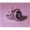 Image 3 : Exquisite Sterling Silver Ring with Lab Alexandrite and Diamonds