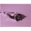 Image 3 : Exquisite Sterling Silver Ring with Lab Alexandrite and Diamonds