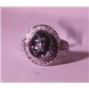 Image 1 : Exquisite Sterling Silver Ring with Lab Alexandrite