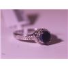 Image 1 : Exquisite Sterling Silver Ring with Blue Sapphire