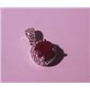 Image 1 : Exquisite Sterling Silver Pendant with Pigeon Blood Ruby