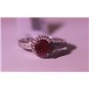 Image 2 : Exquisite Sterling Silver Ring with Pigeon Blood Ruby