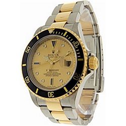 Mens DiamondDial Submariner Rolex