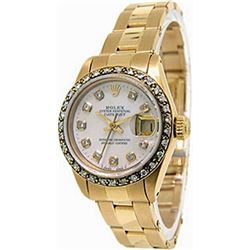 Ladys 18K DateJust Mother of Pearl Rolex