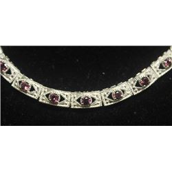 Beautiful Sterling Silver Necklace with Tanzanite