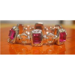 Beautiful Bracelet with Ruby and Sapphire