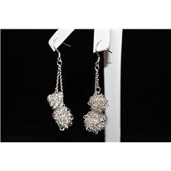 Fine Cluster Silver Earrings (16E)