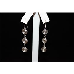 Exquisite Swirled Silver Earrings (17E)