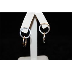 Gorgeous Dangling Rings Silver Earrings (35E)
