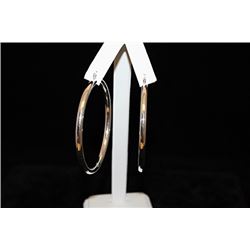 Beautiful Hoop Silver Earrings (43E)
