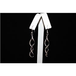 Beautiful Swirled Silver Earrings (63E)