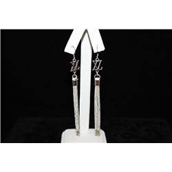 Elegant Loui Vuitton Silver Earrings (72E)