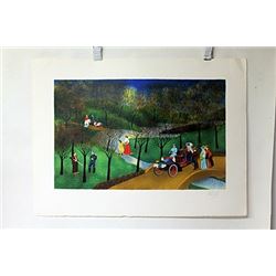Hand Signed Lithograph Vincent