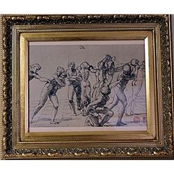 Framed Raimondi- Massacre of the Innocents Engraving (30E-EK)