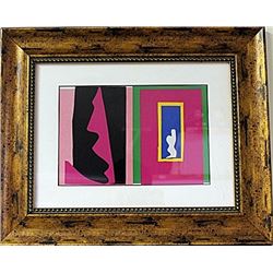 Framed Henri Matisse-Jazz LE Lithograph (60E-EK)