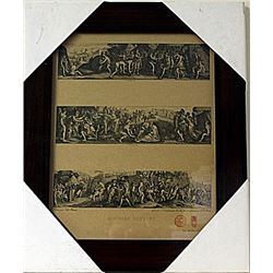 Framed Histoire Romaine Engraving  (73E-EK)