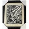 Image 1 : Framed Apollo killing the boxer Phorbas Engraving  (76E-EK)