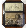 Image 1 : Framed 2-in-1 Engravings (78E-EK)