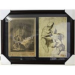 Framed 2-in-1 Engravings (115E-EK)