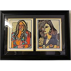 Framed 2-in1 Thornhill, Anna Lithographs (118E-EK)