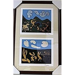 Framed 2-in-1 Picasso Lithographs (121E-EK)