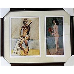 Framed 2-in-1 Picasso Lithographs (122E-EK)