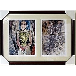 Framed 2-in-1 Picasso Lithographs (129E-EK)