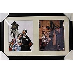 Framed 2-in-1 Norman Rockwell Lithographs (134E-EK)