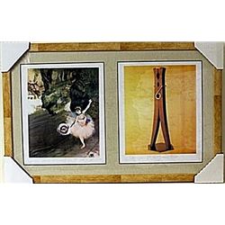 Framed 2-in-1  Edgar Degas Lithographs (136E-EK)